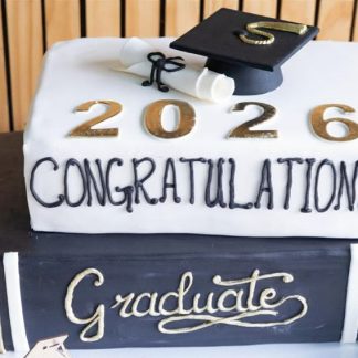 Stacked Textbook Cake