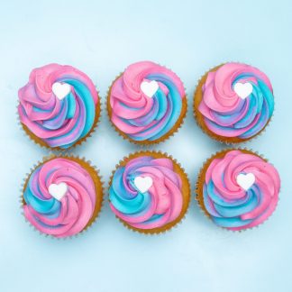 gender reveal cupcakes