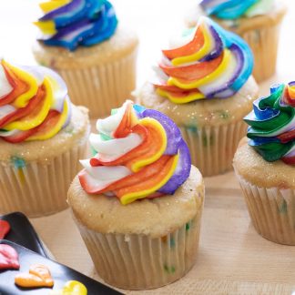 rainbow cupcakes