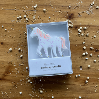 Meri Meri Unicorn Glitter Candle