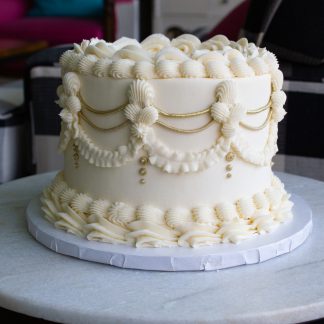 white & gold victorian