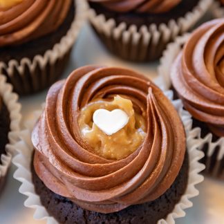 German Chocolate Cupcakes