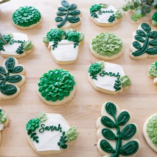 Succulents Cookies- Buttercream