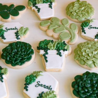Royal Succulents Cookie Set