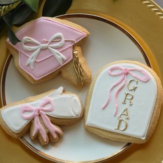 Bow Grad cookies