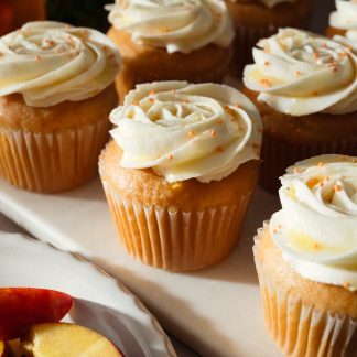 Honey Peach Cupcakes